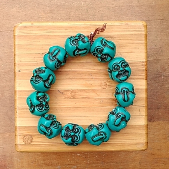 Tibetan Buddha Head Turquoise Beads - Picture 4 of 6